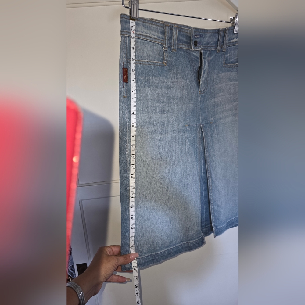 For All 7 Mankind Denim A-Line Skirt Size 28 - Picture 11 of 15